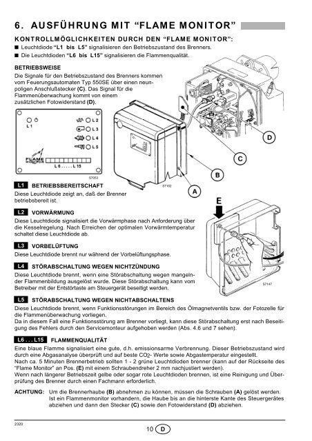 Bruciatori di gasolio Öl-Gebläsebrenner Brûleurs fioul Oil burners