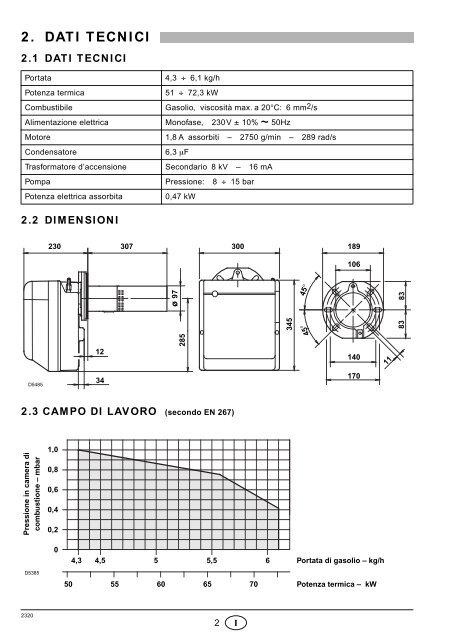 Bruciatori di gasolio Öl-Gebläsebrenner Brûleurs fioul Oil burners