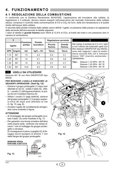 Bruciatori di gasolio Öl-Gebläsebrenner Brûleurs fioul Oil burners