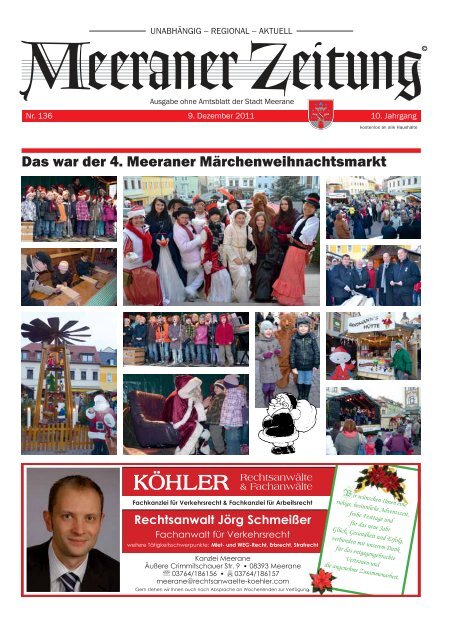 Frohes Fest Geschenk- Gutscheine - Meerane-Zeitung online...