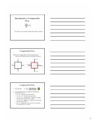 Introduction to Compressible Flow Notes - Mechanical Engineering ...