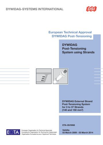 ETA-09 0068 DYWIDAG External Strand Post-Tensioning System for ...