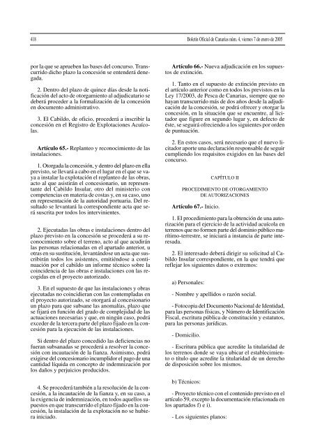 Decreto 182/2004, de 21 de diciembre - Gobierno de Canarias