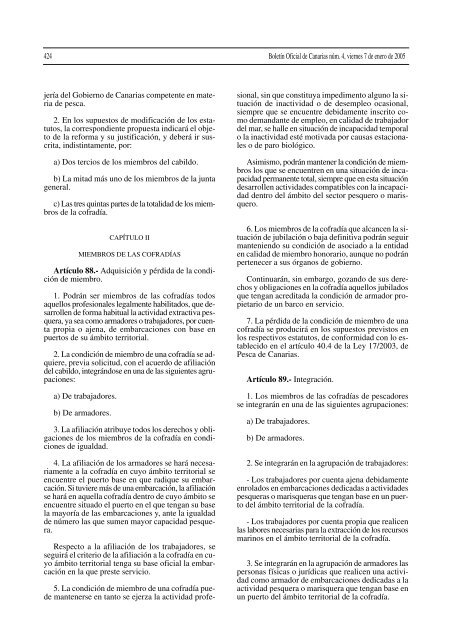 Decreto 182/2004, de 21 de diciembre - Gobierno de Canarias