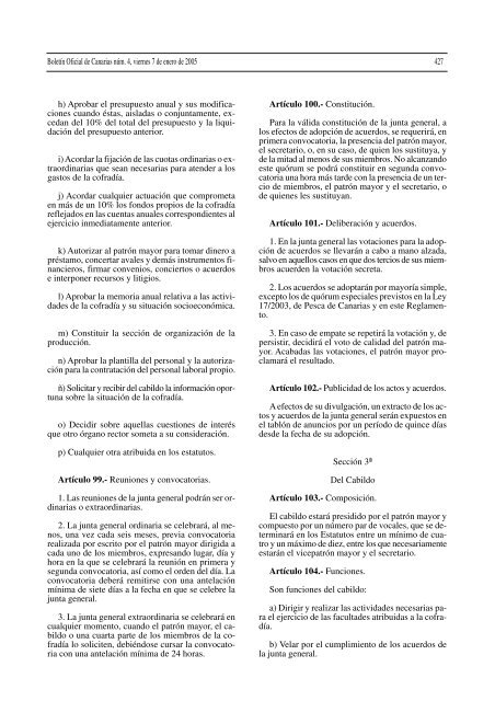 Decreto 182/2004, de 21 de diciembre - Gobierno de Canarias