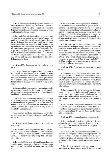 Decreto 182/2004, de 21 de diciembre - Gobierno de Canarias