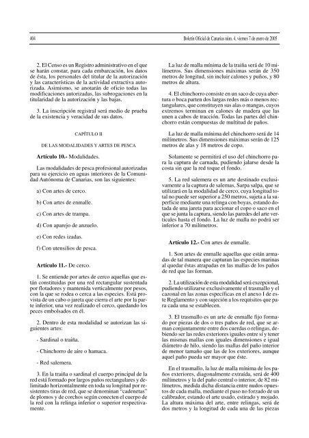 Decreto 182/2004, de 21 de diciembre - Gobierno de Canarias