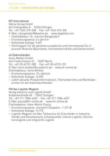 7. Medien und Literatur - METRO Group