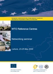 Networking seminar WTO Reference Centres - TRTA i