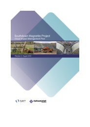 Southdown Magnetite Project - Grange Resources