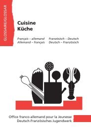 Cuisine Küche - Métiers de l'Alimentation