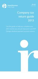 Company tax return guide 2013 - Inland Revenue Department