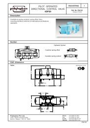 pilot operated directional control valve 4dp20 - Polyhydron Group of ...