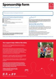 Sponsorship form - British Heart Foundation