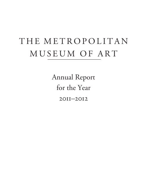 One Hundred Forty-second Annual Report of the Trustees for the ...