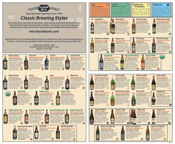 Classic Brewing Styles - Merchant du Vin