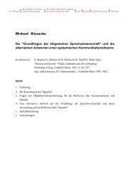 Grundfragen der Allgemeinen Sprachwissenschaft - Michael Giesecke