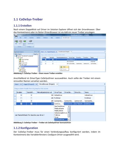 1.1 CoDeSys-Treiber