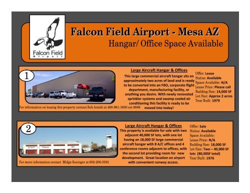 Falcon Field Airport - Mesa AZ - City of Mesa