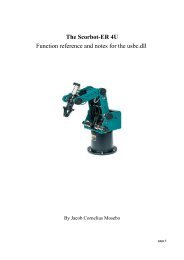 The Scorbot-ER 4U Function reference and notes for the usbc.dll