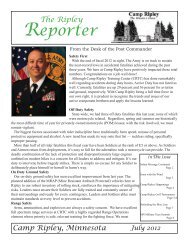 Ripley Reporter - Minnesota National Guard