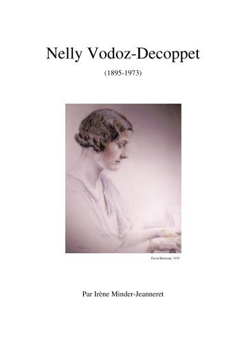 Biographie Nelly Vodoz-Decoppet - IrÃ¨ne Minder-Jeanneret