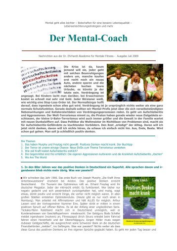 Der Mental-Coach - Dr. Ehrhardt Akademie für Mentale Fitness