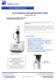 FULLY AUTOMATED CLOUD AND POUR POINT TESTER - Model ...