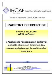 rapport d'expertise chsct - Observatoire du stress et des mobilitÃ©s ...