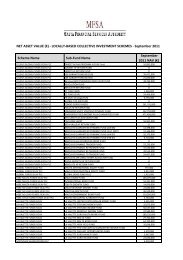 LOCALLY-BASED COLLECTIVE INVESTMENT SCHEMES