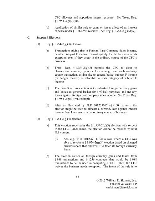 International Tax Aspects of Foreign Currency Transactions