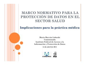 marco normativo para la protecciÃ³n de datos en el sector salud