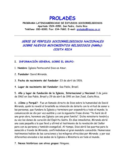 IGLESIA PENTECOSTAL DIOS ES AMOR IGLESIA PENTECOSTAL DIOS ES AMOR