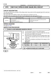 DTC B1800/51 Short in Driver Side Squib Circuit DTC B1801/51