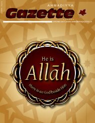 English PDF - Ahmadiyya Gazette Canada