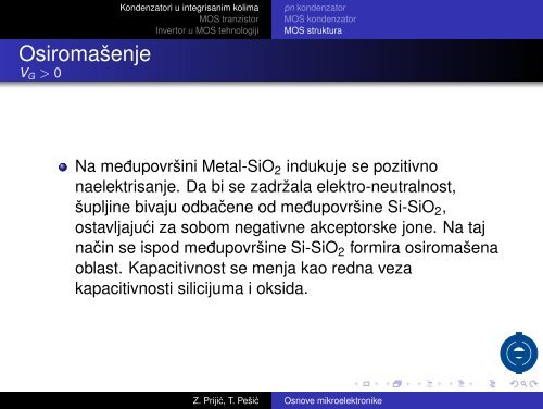 Osnove mikroelektronike - Elektronski fakultet Nis