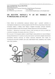 od rzutÃ³w monge'a w 2d do modelu 3d w programie autocad