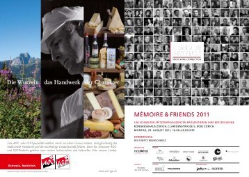 die deutschschweiz von ihrer besten seite - Mémoire & Friends