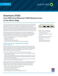 Overture 5100 Data Sheet - Overture Networks