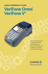 VeriFone Omni and - Chase Paymentech