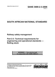 SANS 3000-2-3:2008 - Railway Safety Regulator