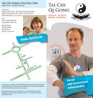 Tai Chi Qi Gong - Tai Chi Schule Ulm