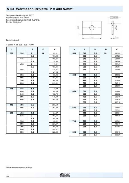 Weber Normalien Katalog V1.0