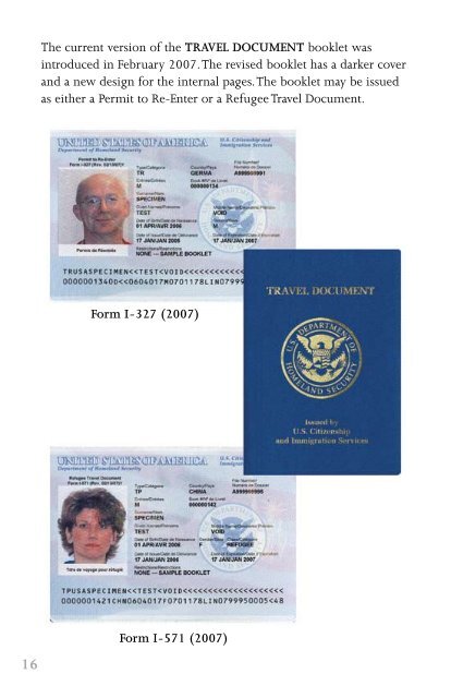 Guide to Selected U.S. Travel and Identity Documents