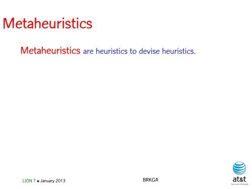 brkga - AT&T Labs Research