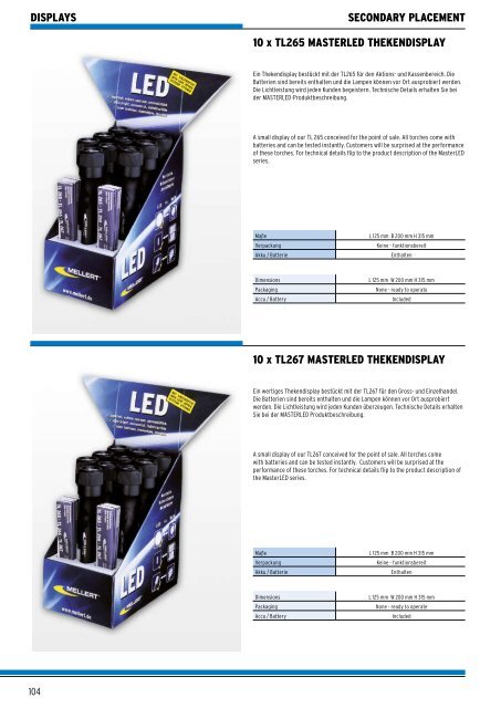 Produktkatalog Product Catalogue Wir machen Licht We create light