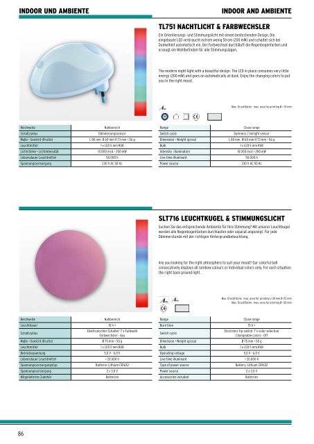 Produktkatalog Product Catalogue Wir machen Licht We create light