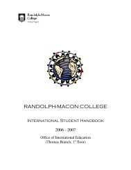 RANDOLPH-MACON COLLEGE