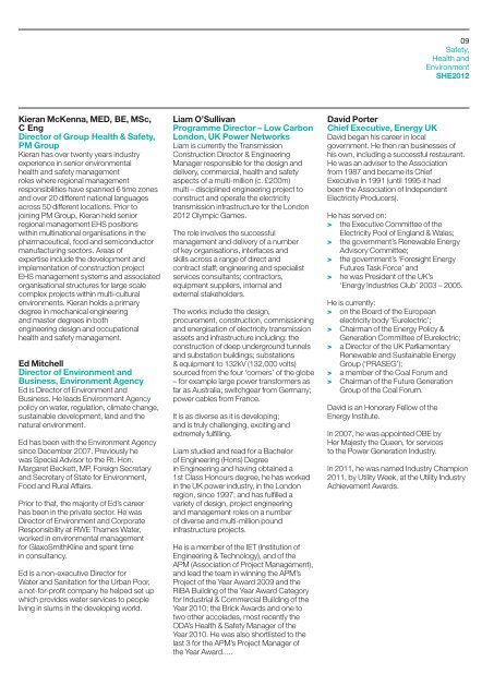 Safety, Health and Environment SHE2012 - Energy Networks ...