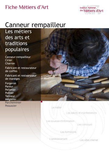 Canneur rempailleur - Institut National des MÃ©tiers d'Art